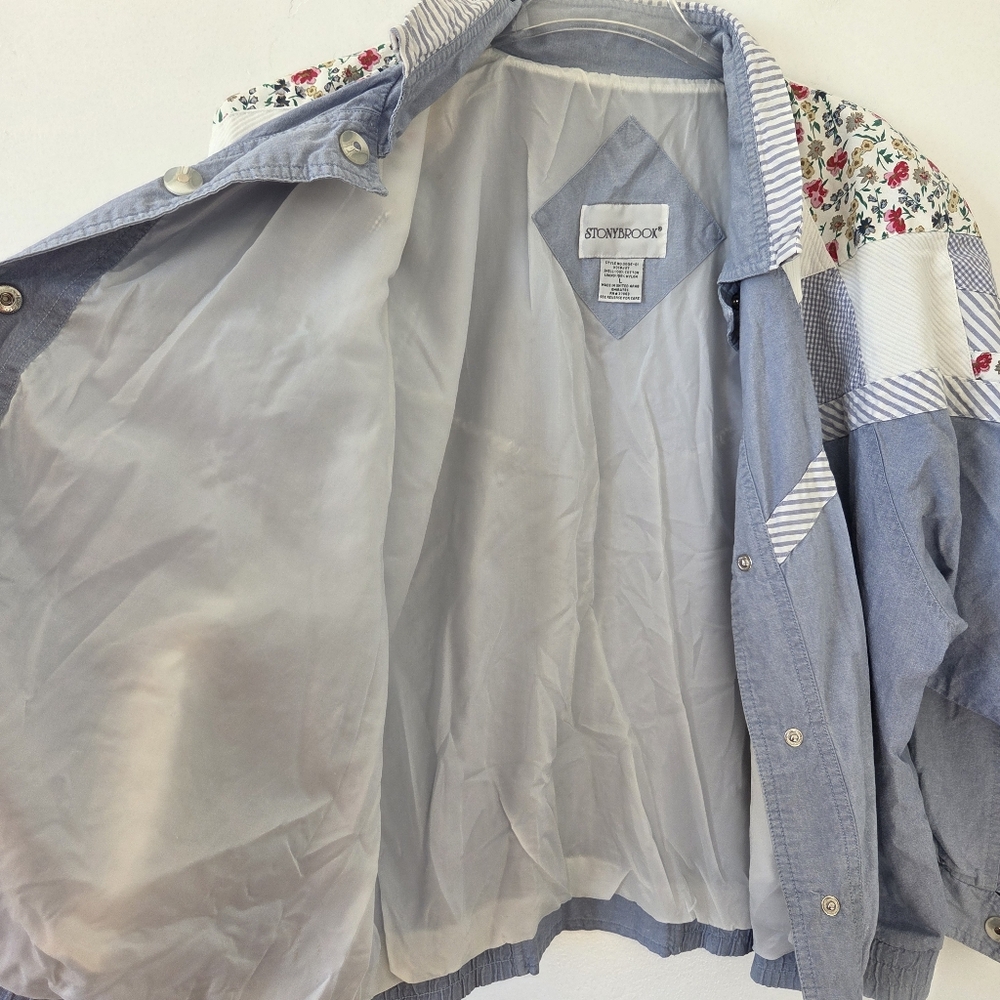 Vintage Stonybrook Patchwork Jacket Windbreaker B… - image 7